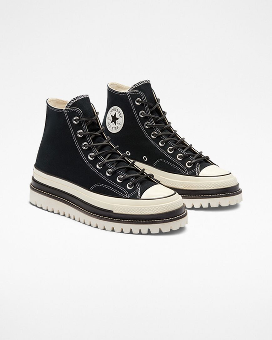 Women's Converse Chuck 70 LTD Lugged High Top Platform Shoes Black | AU 46319H